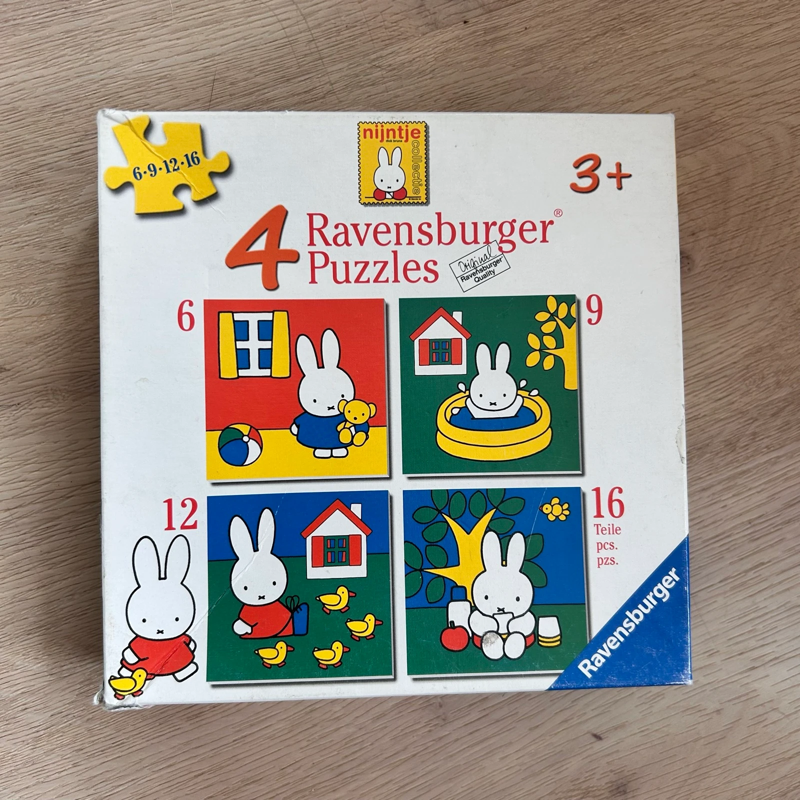 Ravensburger Nijntje puzzelset – 4 puzzels (6, 9, 12 en 16 stukjes) 🐰